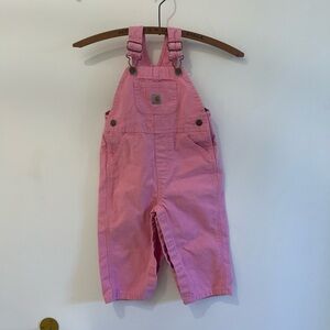Carhartt Pink Kids Overalls 18m